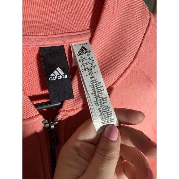 Adidas - Peach Color- Long Sleeve sweater top-womens - Size large - Picture 4 of 4